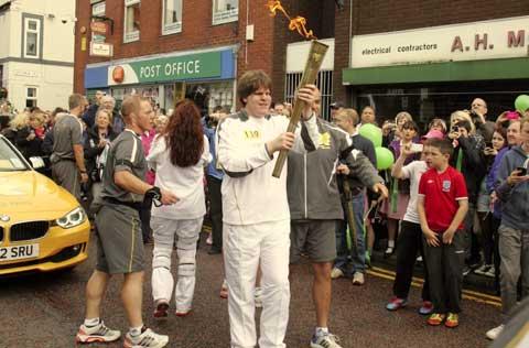 Olympic Torch in Bolton