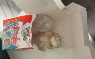 A shopper found drugs inside a pack of Kinder Surprise eggs bought from the Lidl supermarket on Fennel Street.
