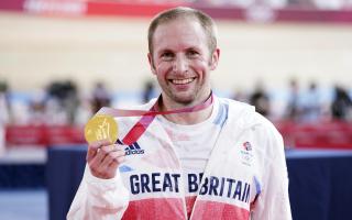 Jason Kenny with his seventh Olympic gold