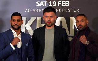 In February 2022 in Manchester Amir Khan and Kell Brook will go up against one another (PA)