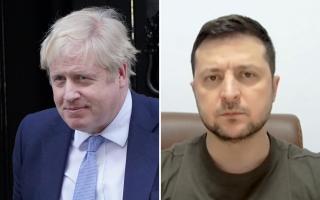 Johnson commended Zelensky for rallying the Ukrainian people in a very tough situation (PA)