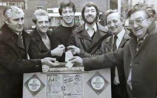 Wanderers' players and manager Ian Greaves launched a new lottery shortly before heading out to the seaside.