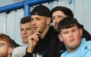 James Trafford in the crowd at Wanderers' pre-season friendly against Curzon Ashton