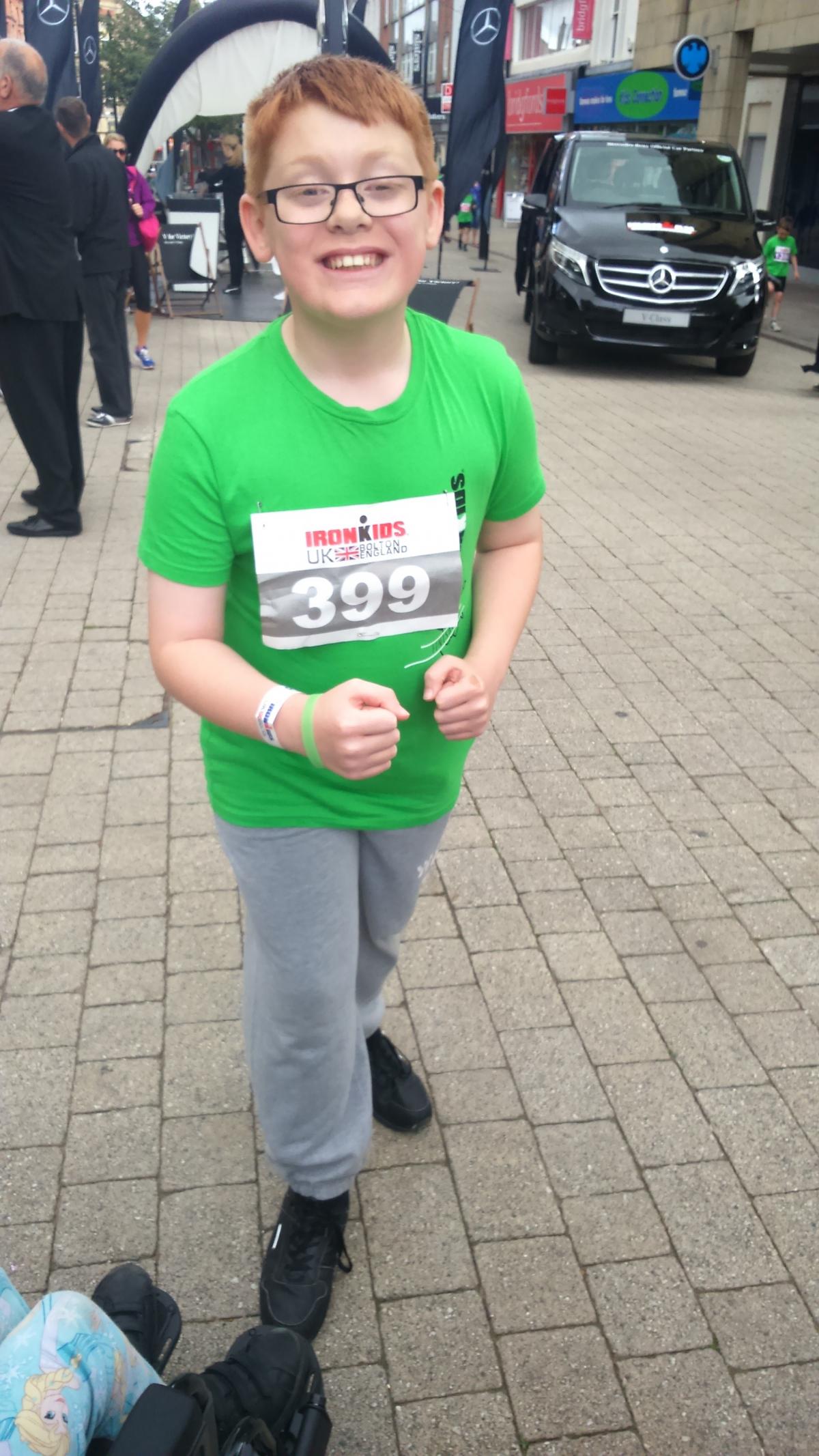 Horwich 11-year-old Jacob Nelson, who raised £190 for the Royal Manchester Children’s Hospital alongside sister Maddie, aged eight.