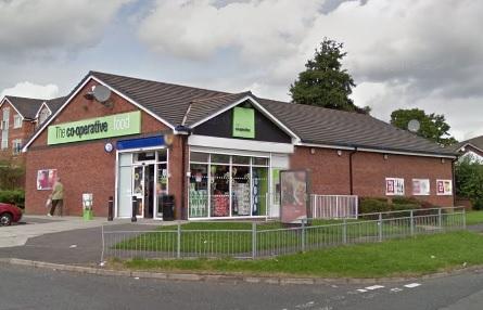 The Bolton News: The Co-op store in Brownlow Way, Halliwell, where the Quality Street theft took place