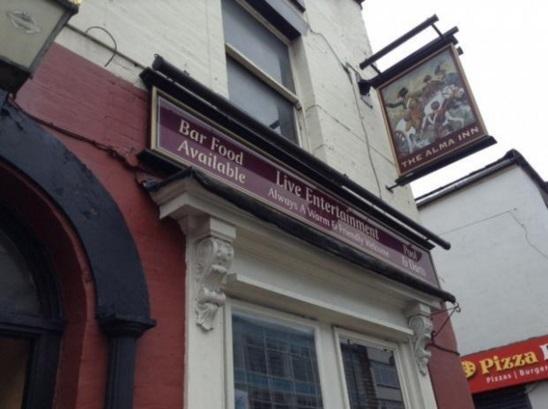 PASTIES: The Alma Inn in Bradshawgate, Bolton