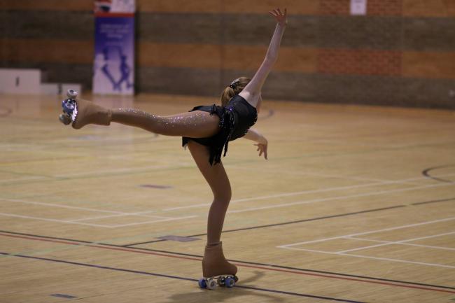 Skaters from Bolton Artistic Roller Skating Club competing in the British Free and Dance Championships