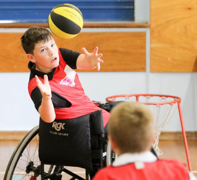 Montgomery Primary School..On Tuesday 19th June Al Caron spent the day at school and led Wheelchair basketball sessions with each of our four classes. .This workshop encouraged children to be active and healthy, <a href=