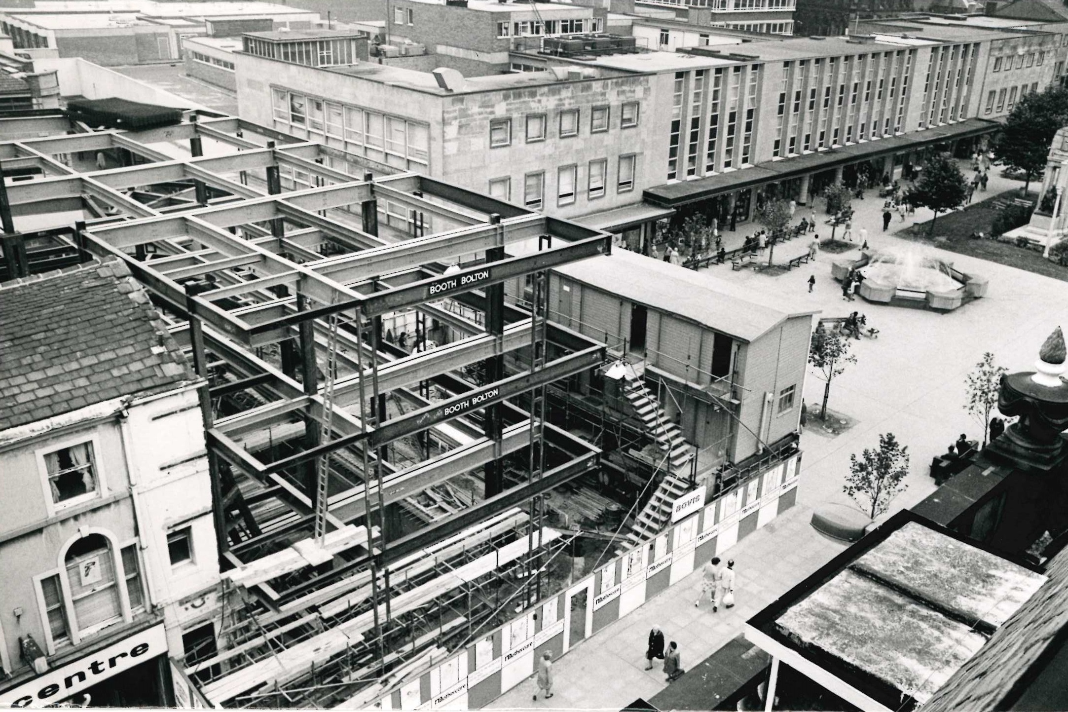 Looking back: Building in the town centre in 1973