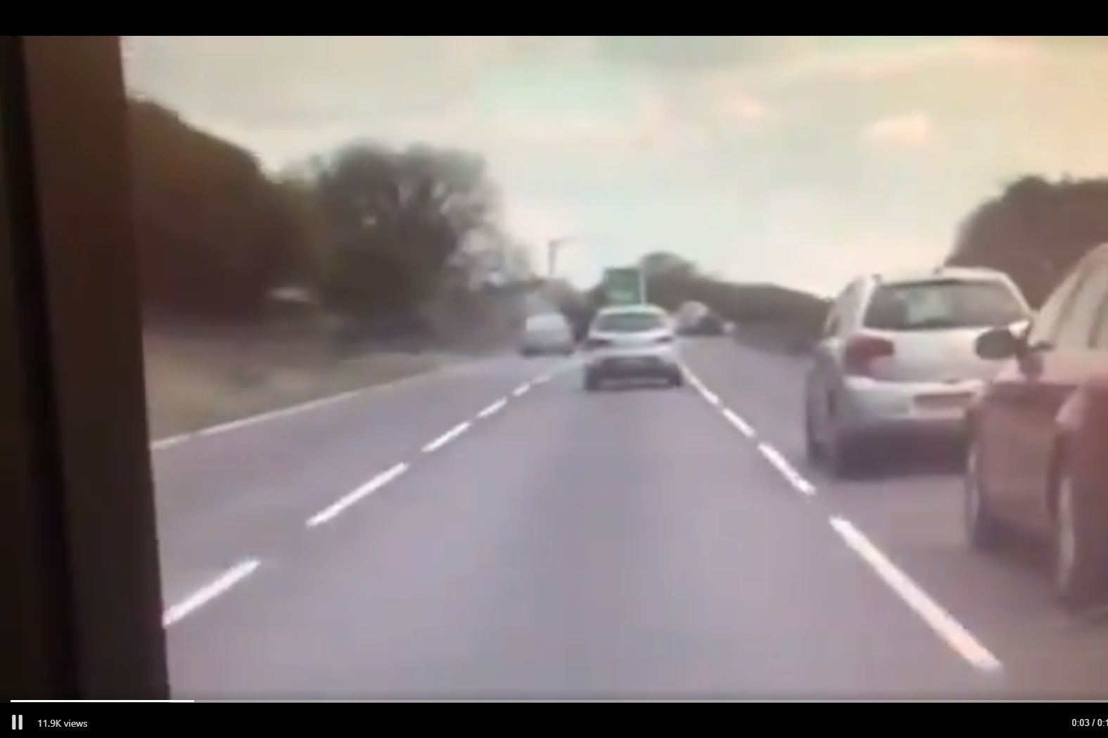 Footage of 'tailgating' motorist prompts police warning