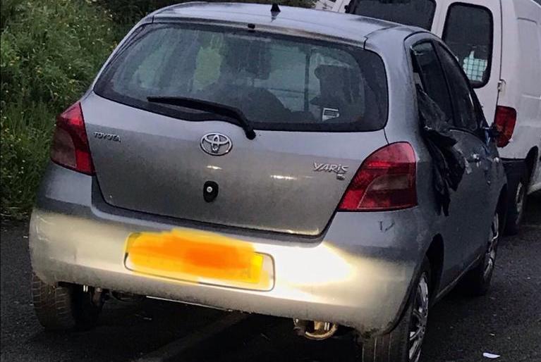 Police find outstanding stolen car with false plates